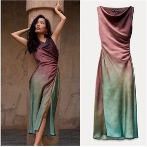 Zara Multicolor Midi Dress